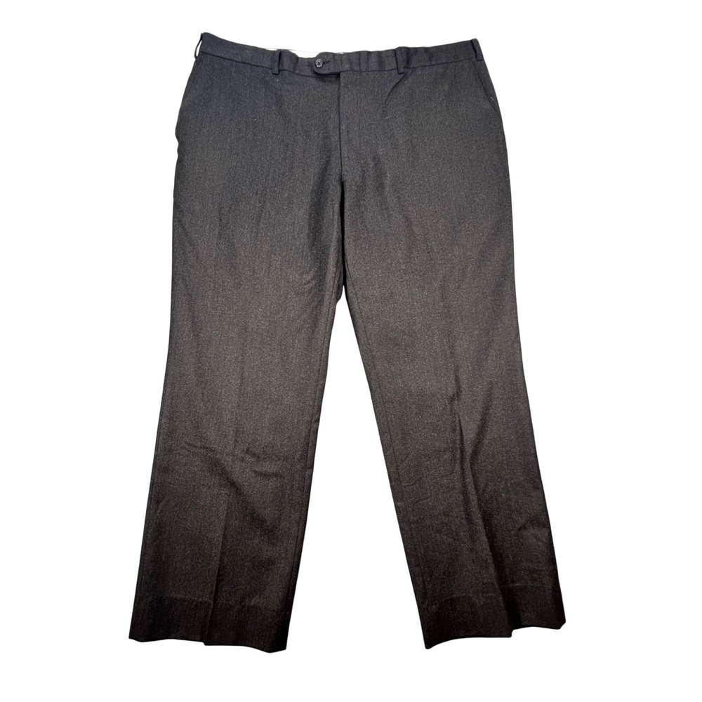 Linea Naturale Luxe Zignone Wool Cashmere Gray Dress Pants Mens 42 Made in Italy